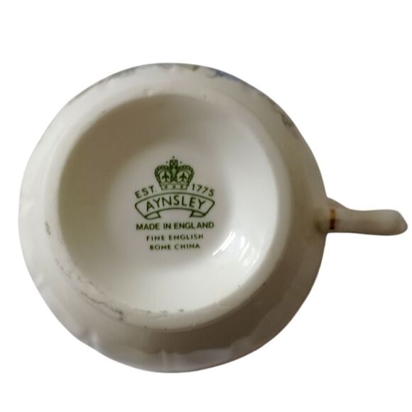 Aynsley Wild Tudor Bouquet Tea Cup Saucer Vtg England Bone China Floral Cottage. - Picture 6 of 16